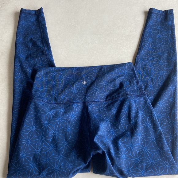 Lululemon Wunder Under Exploded Sashico Star Inkwell Rugged Size 8 - Picture 8 of 9